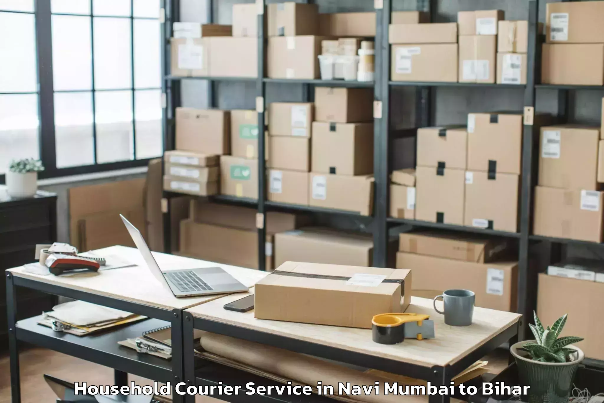 Easy Navi Mumbai to Sidhaw Household Courier Booking